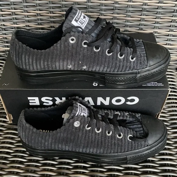 Converse Ctas Lift Platforms OX Black/Black/Black WMNS - Picture 2 of 16